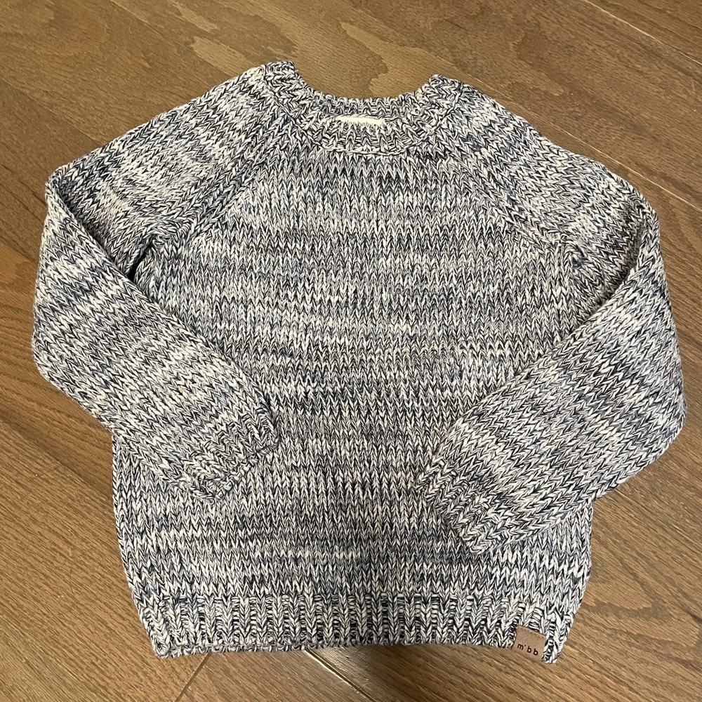 Miles baby knitted sweater in Blue Size 4